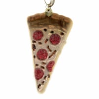 Cody Foster Pizza Slice - One Ornament 4.25 Inch, Glass - Pepperoni Crust Italian Go2892