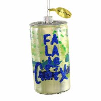 Holiday Ornament Fa La La Croix Glass Christmas Sparkling Water Go6012 Lime