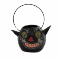 Halloween Halloween Mini Bucket. Vintage Look Wire Handle Tj3146 Cat