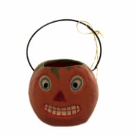 Halloween Halloween Mini Bucket. Vintage Look Wire Handle Tj3146 Pumpkin