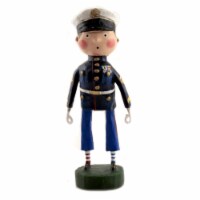 Lori Mitchell Lil' Marine Polyresin Soldier Dress Blues Patriotic 12263.