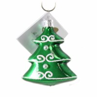 Golden Bell Collection Tiered Christmas Tree Glass Ornament Nm752 Green