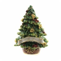 Hinged Trinket Box With Love Christmas Tree Gold Bells Crystals 3365.