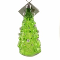 Golden Bell Collection Green Christmas Tree W/ Decor Ornament Czech Decorate Ball Nva033