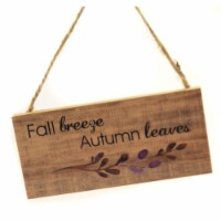 Fall Autumn Serenity Sign Wood Autumn Leaves Greeting Er60177 Breeze
