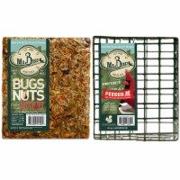 Home & Garden Bug Nut Fruit Cake & Cage Set/2 No Mess Melt Wild Bird 804*440 Set/2