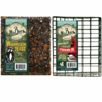 Home & Garden Woodpecker Feast Cake & Cage Set/2 No Mess Melt Wild Bird 804*940 Set/2