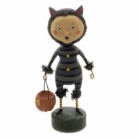 Lori Mitchell Sour Puss Polyresin Pumpkin Halloween Cat 11097.