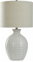 Stylecraft Ceramic Table Lamp - White