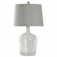 StyleCraft Clear Seeded Glass Table Lamp Perspective: Main