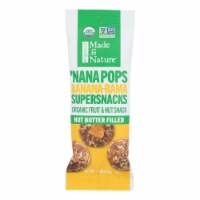 Made in Nature Organic Banana-Rama 'Nana Pops Fruit & Nut Snack Perspective: Main