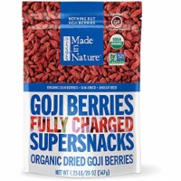 Made in Nature Organic Sun Dried Goji Berries Non-GMO, Vegan Snack 20oz Bag(Pack of 1)