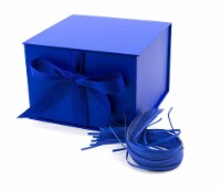 Hallmark Large Solid Color Gift Box - Navy Blue Perspective: Main