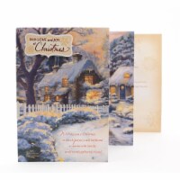 Christmas Card #26: Hallmark Thomas Kinkade Christmas Card (Snow Cabin) Perspective: Main