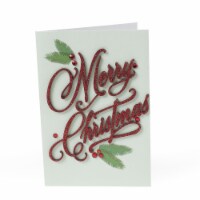 Christmas Card #31: Hallmark Signature Christmas Card (Merry Christmas Lettering) Perspective: Main