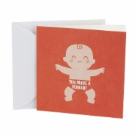Hallmark  Studio Ink Baby Congratulations Card - Made a Human Perspective: Main
