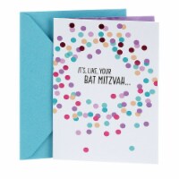 Hallmark  Tree of Life Bat Mitzvah Card - Colorful Dots Perspective: Main