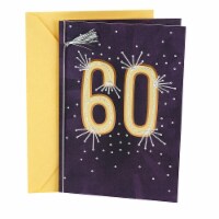 Hallmark  60th Birthday Card - Rays with Tassel Perspective: Main