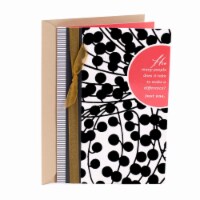 Hallmark Thank You Card (#28): Black and White Pattern Greeting Card Perspective: Main