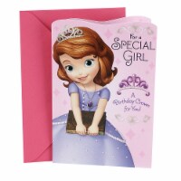 Hallmark  Birthday Card for Girls - Sofia the First w/ Wearable Crown Perspective: Main