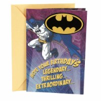Hallmark  Batman Birthday Card w/ Magnet Perspective: Main