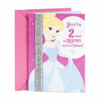 Hallmark  2nd Birthday Card - Cinderella Wearable Headband Perspective: Main
