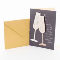 Anniversary Card (#19): Hallmark Signature Toasting Glasses Greeting Card Perspective: Main