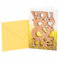 Anniversary Card #18: Hallmark Signature Wooden You & Me Card Perspective: Main