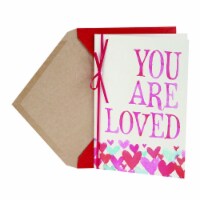 Valentine's Day Card: Hallmark Mahogany Valentine's Day Card (Watercolor Hearts) Perspective: Main