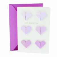 Valentine's Day Card #29: Hallmark Signature Valentine's Day Card (Pink Paper Hearts) Perspective: Main