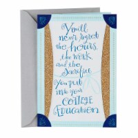 Hallmark  College Graduation Card - Blue and Gold Savor The Success Perspective: Main
