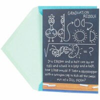Hallmark  Funny Graduation Card - Graduation Chalkboard Math Riddle Perspective: Main