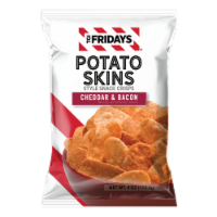 TGI Fridays® Cheddar & Bacon Flavored Potato Skin Snacks Perspective: Main