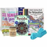 Stress Reducing Coloring Gift Tote- get well soon gifts for women - get well soon gift basket