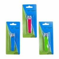 Regent Products 256400 3 in. Metal Rubber Grip Nail Clipper, Stainless Silver & Black