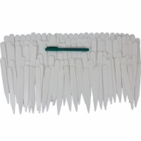 BOSMERE  6 in. Plant Labels - 100 White plus Permanent Marking Pen