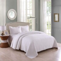 MarCielo White Cotton Quilt Set Bedspread Coverlet B33 Perspective: Main