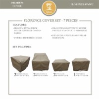 TK Classics 7 Piece Patio Protective Cover Set for Florence 7 Piece Sectional