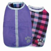 Zack & Zoey UM210 24 79 NorEaster Dog Blanket Coat, Purple - Extra Large