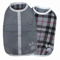 Zack & Zoey UM210 12 11 NorEaster Dog Blanket Coat, Gray - Small