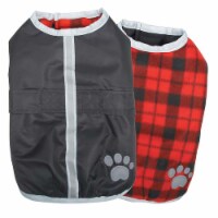 Zack & Zoey UM210 14 17 NorEaster Dog Blanket Coat, Black - Small & Medium
