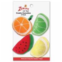 Zanies ZA1185 06 Canister Fruity Sweeties Cat Toy - 6 Piece