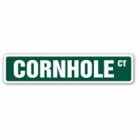SignMission  4 x 18 in. Cornhole Street Sign