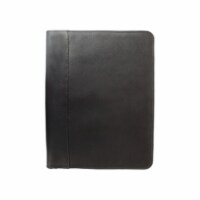 Piel 2282-CHC Entrepeneur Zippered Padfolio - Chocolate