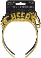 Ampro® New Years Glitter Cheers Headband - Gold Perspective: Main