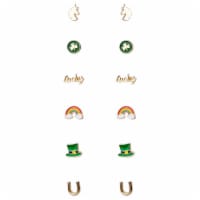 Ampro St. Patrick's Day Symbol Stud Earrings Perspective: Main