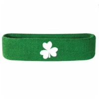 Ampro St. Patrick’s Day Sweatband Shamrock - Green/White Perspective: Main
