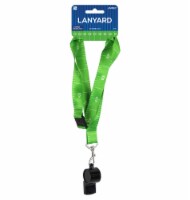 Ampro Football Field Print Lanyard with Whistle Perspective: Main