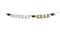 Ampro Hooray Grad Ribbon Letter Banner