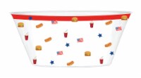 Ampro Patriotic Icons Plastic White Serving Bowl Perspective: Main